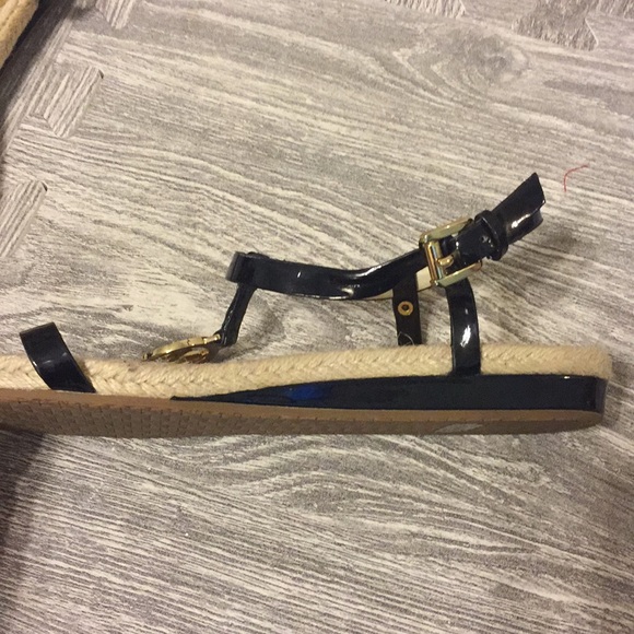 Michael Kors Black Patent Espadrilles Sandals - Picture 3 of 3